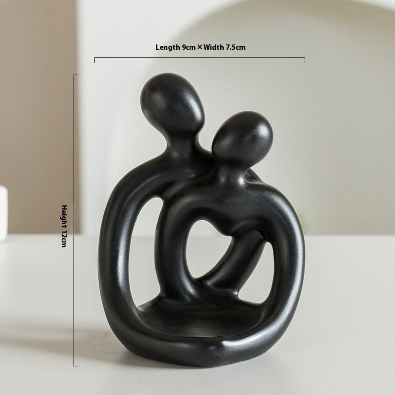 Ceramic Couple Candlestick