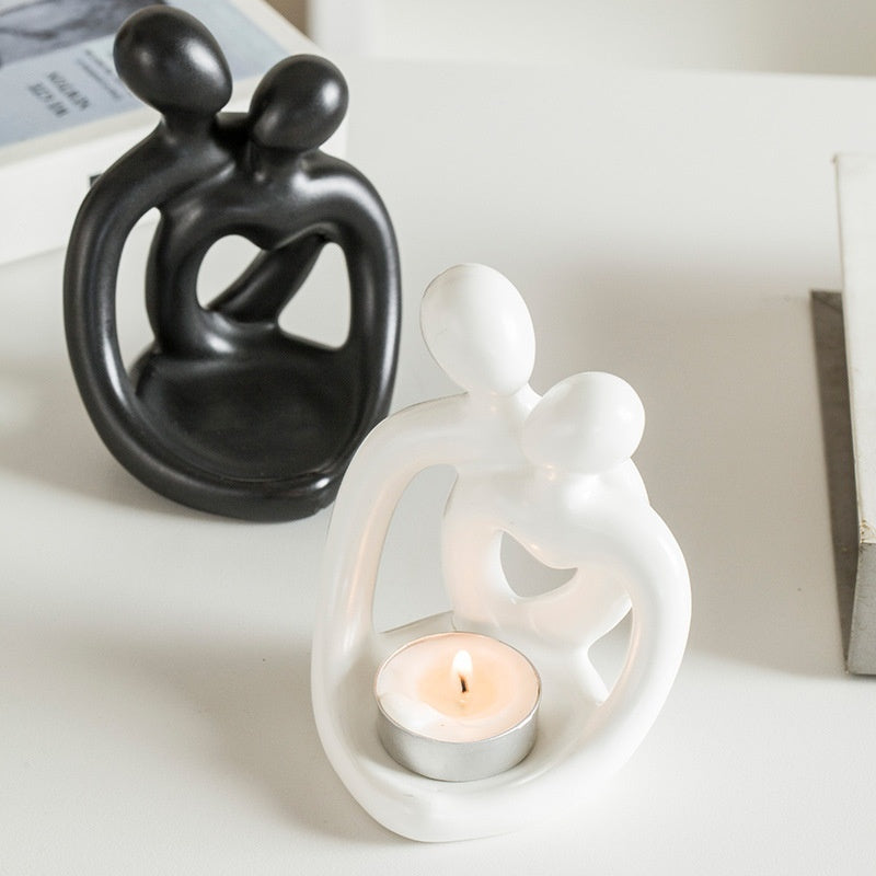 Ceramic Couple Candlestick
