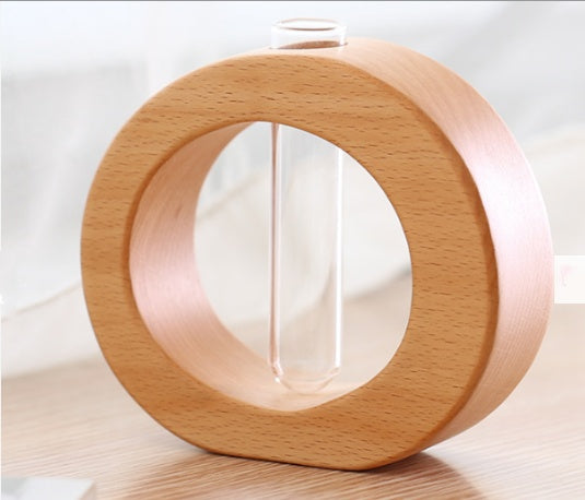 Wooden Glass Vase