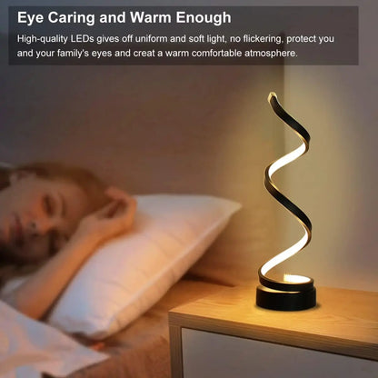 LED Spiral Table Lamp