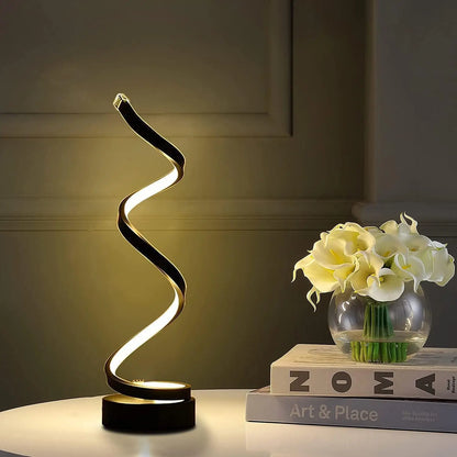 LED Spiral Table Lamp