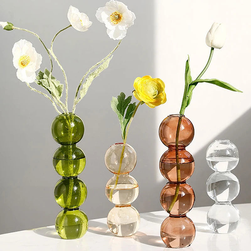 Crystal Glass Bubble Vase