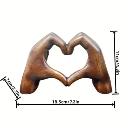 Heart Shape Wooden Decor