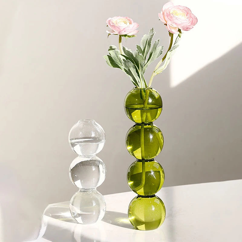 Crystal Glass Bubble Vase